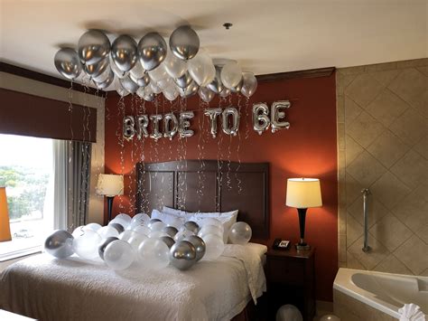 Bachelorette Balloon Decorations Hotel Room Decoration Wedding Hotel Room Bachelorette Party