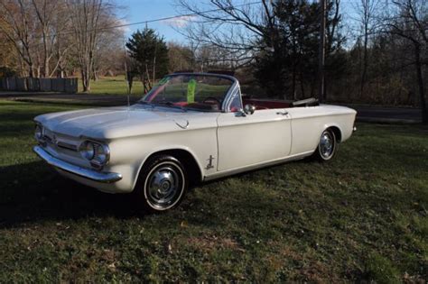 1962 Corvair Monza Turbo Spyder 900 Series Convertible Rare And