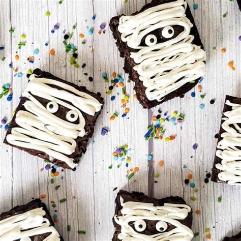 Halloween Mummy Brownies Recipe Diy And Fun