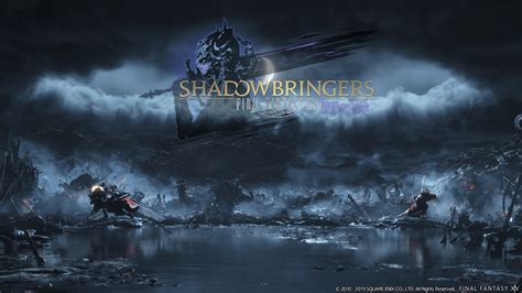 Made A Wallpaper Trailer Screenshot Shadowbringers Logo Rffxiv