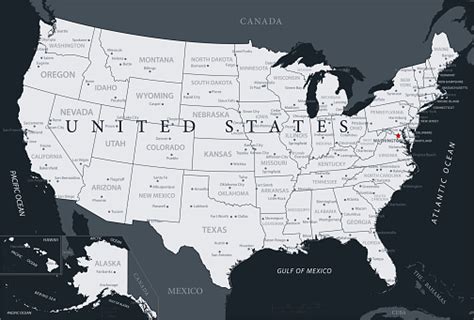 Map Of United States Vector Stock Illustration Download Image Now