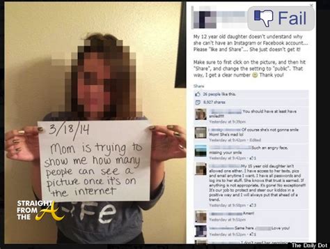 facebook fail mom s quest to publicly shame daughter backfires online… straight from the a