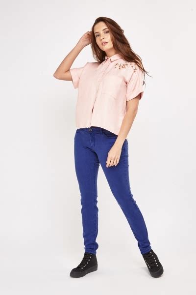 Kelnės Moterims Low Rise Skinny Jeans Kaina