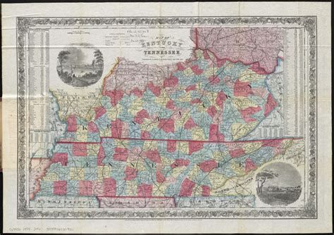 Map Of Kentucky And Tennessee Digital Commonwealth