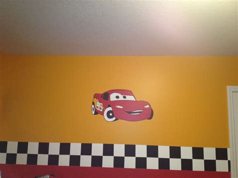 Race Car Boys Room With Free Hand Artwork Compliments Of Hubby I Come