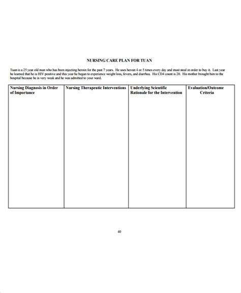 This is not always the case in most hospitals, especially in areas that are experiencing a lot of health problems or in areas with a big population, but does not have enough. Nursing Care Plan Templates Blank | TEMPLATES EXAMPLE