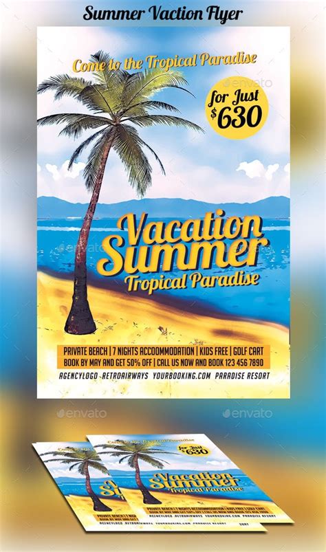 Summer Vacation Flyer By Itsfarghini Graphicriver