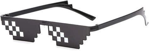Spoof Deal With It Thug Life Glasses Meme Mlg Shades Bit Pixelated Unisex Sunglasses