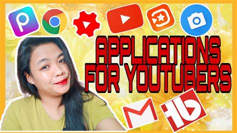 8 Applications For Youtubers Jaycelle Anna Rivera Youtube