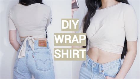 Diy Wrap T Shirt From Mens Top Thattommygirl Youtube