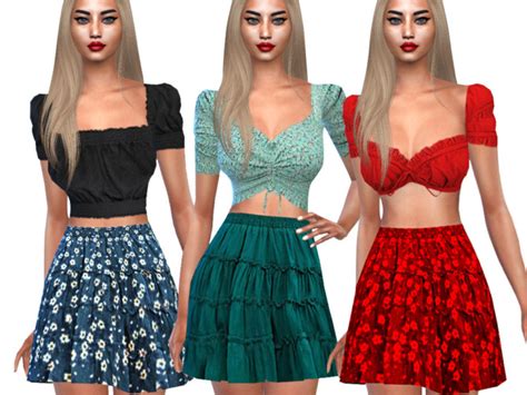 Ruffled Summer Skirt Mix By Saliwa At Tsr Sims 4 Updates