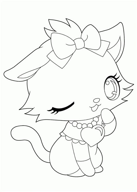 Anime Animals Coloring Pages Coloring Home