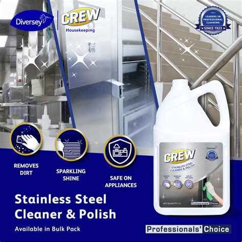 Stainless Steel Cleaner And Polish 5l Diversey