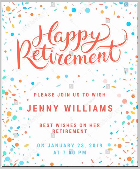 Free Retirement Invitation Template Microsoft Word