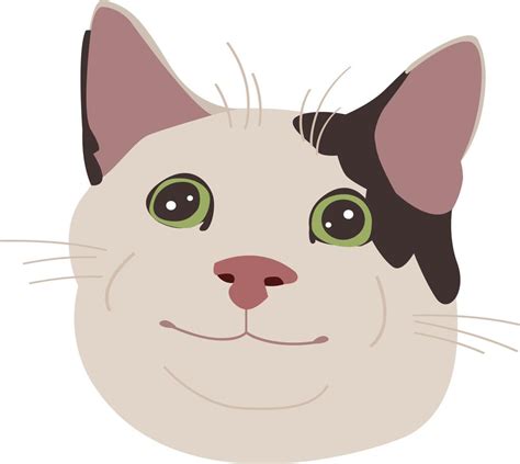 Polite Cat Meme Icon 12721546 Vector Art At Vecteezy