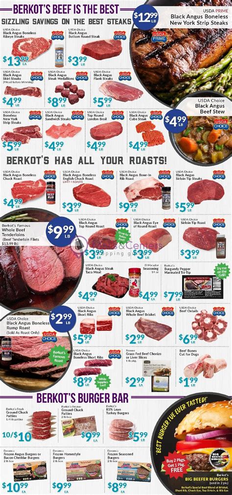 Hardwood smoked for 16 hours creating tender slices of beef brisket. Berkot's Super Foods Weekly ad valid from 10/14/2020 to 10 ...