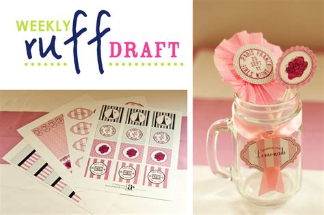 Ruff Draft The How To Of Printables Featuring Our Bridesmaids