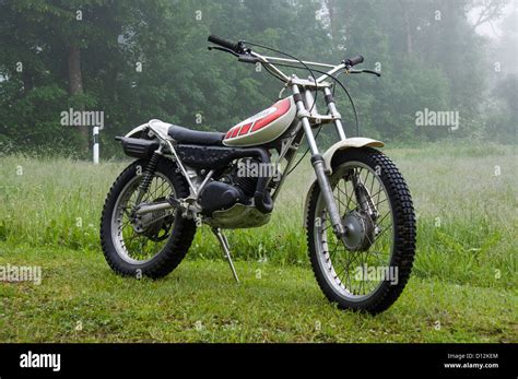 Yamaha Ty 125 Classic Trial Motorcycle From The 70ies Stock Photo