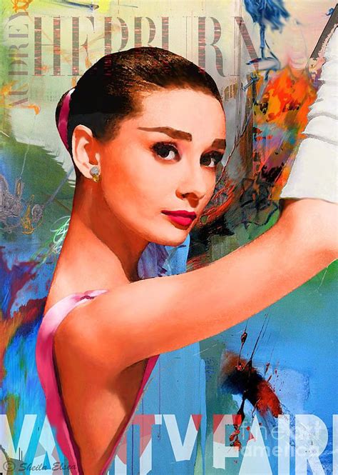 Audrey Hepburn Painting Audrey Hepburn Vanity Fair By Sheila Elsea