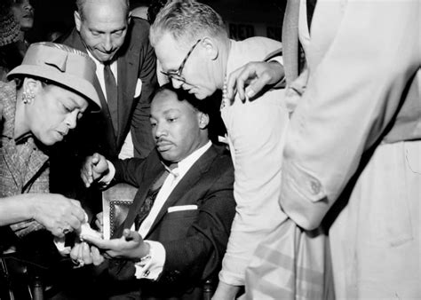 Rev Martin Luther King Jr Being Treated At Harlem Hospital Following