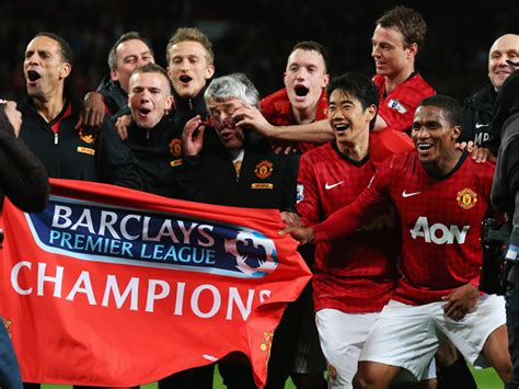 Manchester United Celebrates Its 20th League Title For The Win