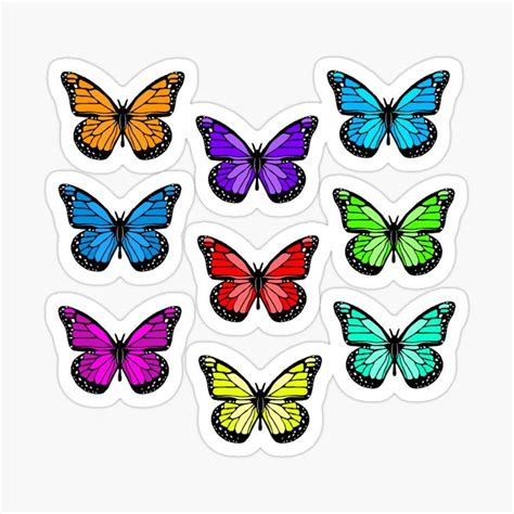 Purple Butterfly Sticker By Rubydesignz In 2020 Butterfly Drawing