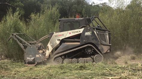Terex Mulcher Clearing Prickly Acacia Weed Youtube