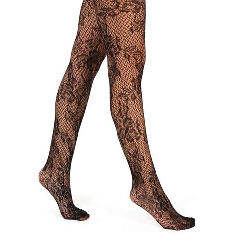Maybe you would like to learn more about one of these? Black Romantic Floral Lace Tights ($8.90) liked on ...