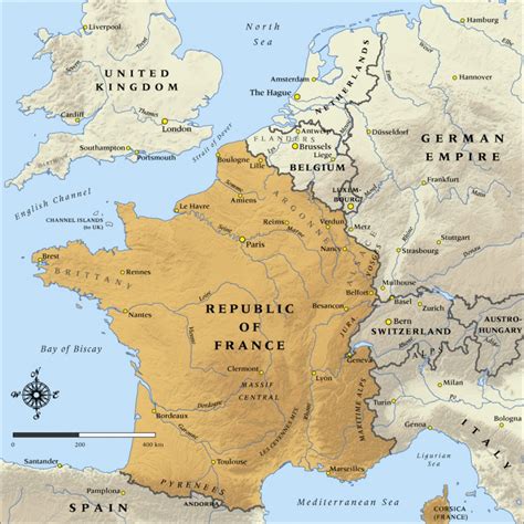 The allies included britain, france, russia, italy and the united states. Map of the Republic of France in 1914 | NZHistory, New Zealand history online