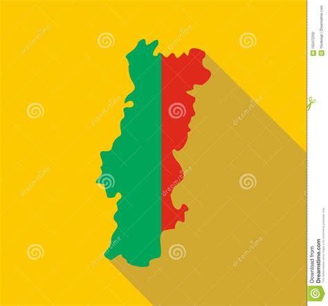 Portugal map icons to download | png, ico and icns icons for mac. Portugal Map Icon, Flat Style Stock Vector - Illustration ...