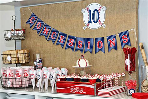 Baseball Party Concessions B Lovely Events