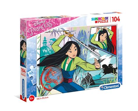 Disney Princess Mulan 104 Pcs Supercolor Puzzle Clementoni