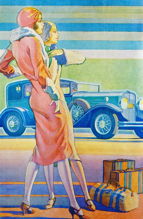 1930 Beauties In Pastels Art Deco Illustration Art Deco