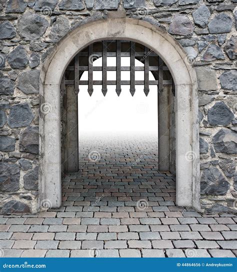 Medieval Castle Main Enter Stock Photo Image Of Metal 44864656