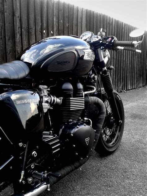 Latest generic cafe racer 165 details. Moment — Triumph Bonneville Black | Triumph cafe racer ...