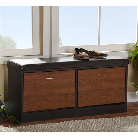 Maybe you would like to learn more about one of these? Baxton Studio Foley Entryway Cushioned Bench Shoe Rack ...