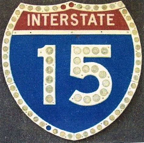 California Interstate 15 Aaroads Shield Gallery
