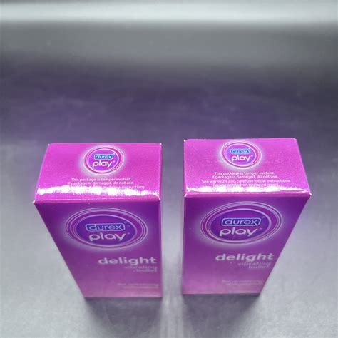 2 Lot Durex Play Vibrating Bullet Delight Soft Touch Waterproof Battery