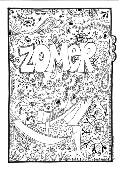 mumsboven ZOMER Zomer kleurplaten, Kleurplaten, Zomerknutsels