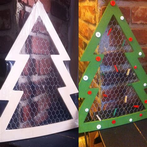 Found This Cute Chicken Wire Christmas Tree And Decided Itd Make A