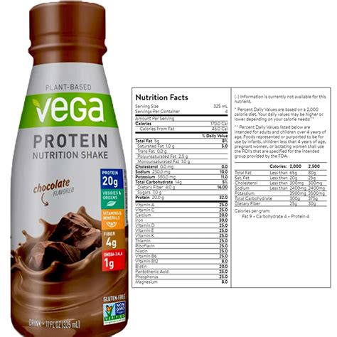 Plant Based Vega Protein Vegan Nutritional Shake Chocolate 4 Pk Vega