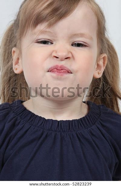 Adorable Little Girl Making Funny Face Stock Photo 52823239 Shutterstock