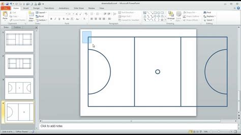 A flutter library for gradually painting svg path objects on canvas (drawing line animation). Step 2 in Using PowerPoint to draw a 'to-scale' netball court - YouTube