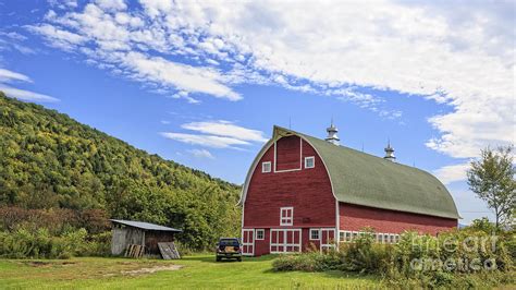 Vermont Red Barn Route 5 Photograph By Edward Fielding