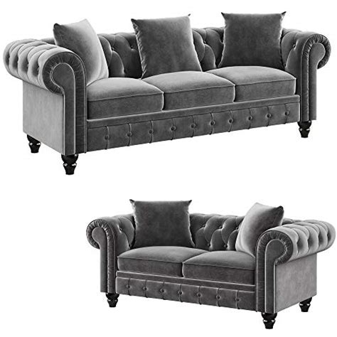 Shop over 5,900 top tufted couch and earn cash back all in one place. 2 Pieces Tufted Velvet Living Room Sofa Set, Upholstered ...