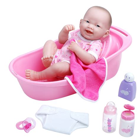 While kids' favorite toys without a doubt consolidate toys like dolls and. JC Toys 14-Inch 8-Piece La Newborn Bath Time Fun Playset