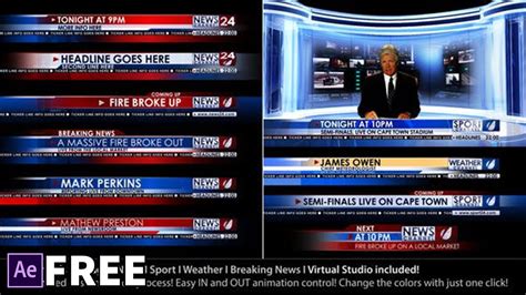 1/5 основы after effects базовый after effects с нуля. Broadcast Design - News Lower Third Package1 | Free After ...