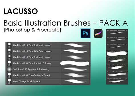 Artstation Pack A Basic Illustration Brushes For Procreate And