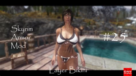 Skyrim Layer Bikini Para Cbbe Bodyslide N Mero Review Youtube