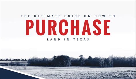 If the land you are purchasing is raw, or undeveloped, talk to local lenders. Guide on How to Purchase Land in Texas | Lone Star Ag Credit